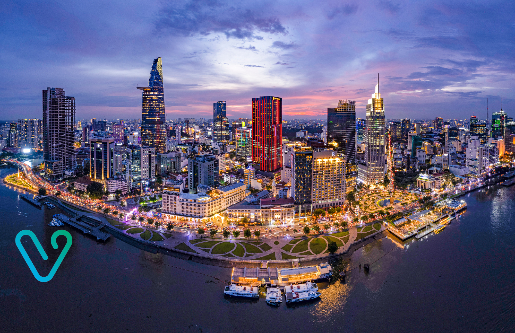 Ho Chi Minh Cityscape with ventana travel