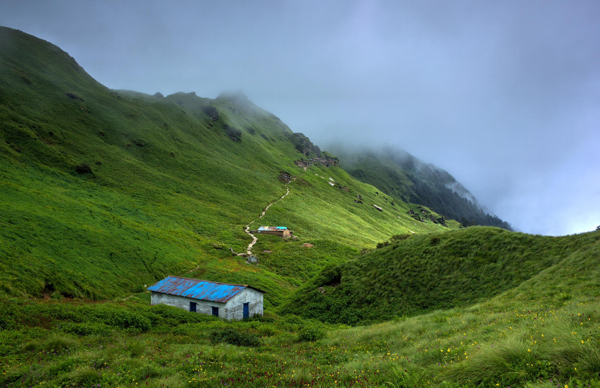 Rudranath shrine trek india