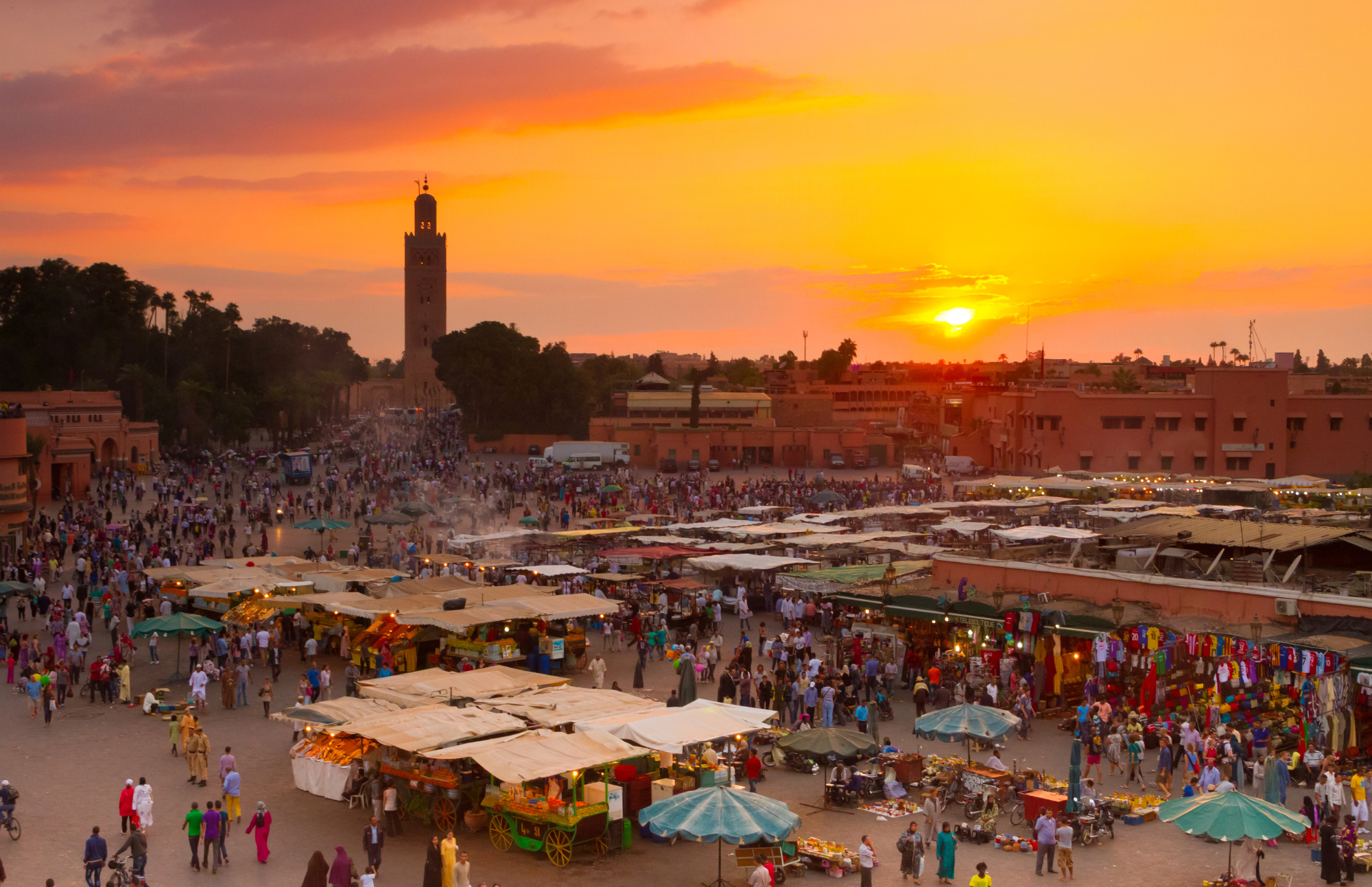 stunning beautiful Marrakesh city line